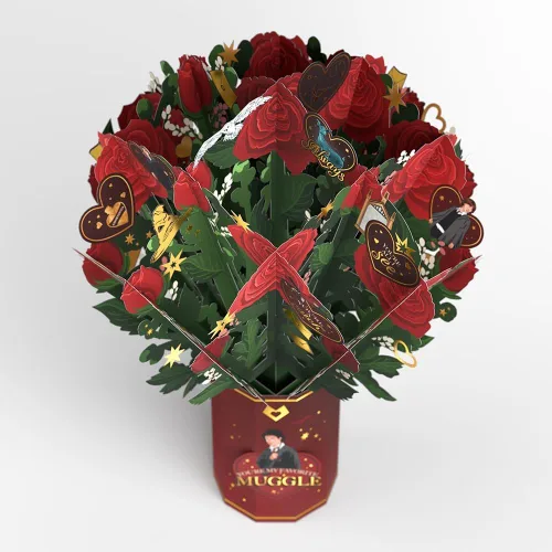 Miniatura 3 de Lovepop Ramo de flores de papel desplegable de Harry Potter para ella y él – Tarjetas de felicitación de amor 3D para niños, niñas, hombres y Roses
