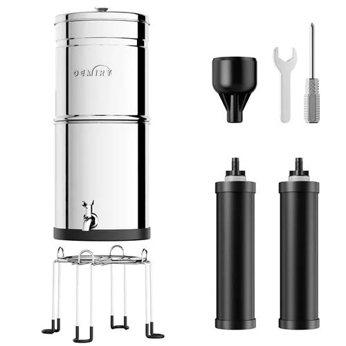 Miniatura 8 de Cartucho de carbono de repuesto para sistema de filtro por gravedad OM-CF501/502/503/504/505, paquete de 3