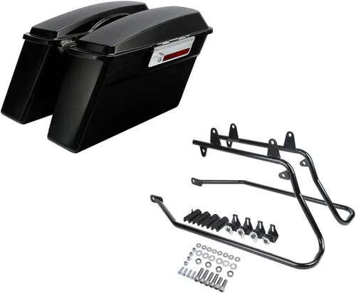 Miniatura 28 de SLMOTO Alforjas rígidas para Harley Electra Road King Glide 1994-2013 peltre Denim
