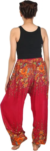 Miniatura 2 de Lofbaz - Pantalones de yoga con cordón floral para mujer