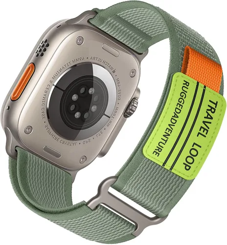 Miniatura 23 de ALMNVO - Correa unisex Trail Loop de nailon resistente para Apple Watch Ultra/2 de 1.92, 1.77, 1.73, 1.65, 1.61, 1.57, 1.49 pulgadas, para Apple