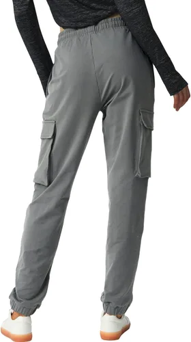 Miniatura 5 de SPECIALMAGIC Pantalones deportivos tipo cargo para mujer, de algodón, con 4 bolsillos