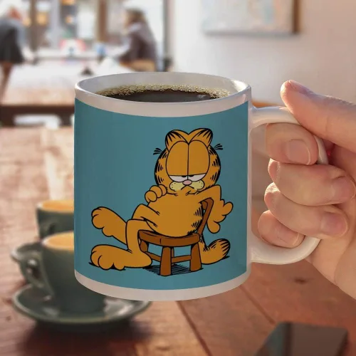 Miniatura 4 de Garfield - Taza de café de cerámica con texto en inglés «Ask Me If I Care», tazas de regalo novedosas para café, té y bebidas calientes, 11 onzas