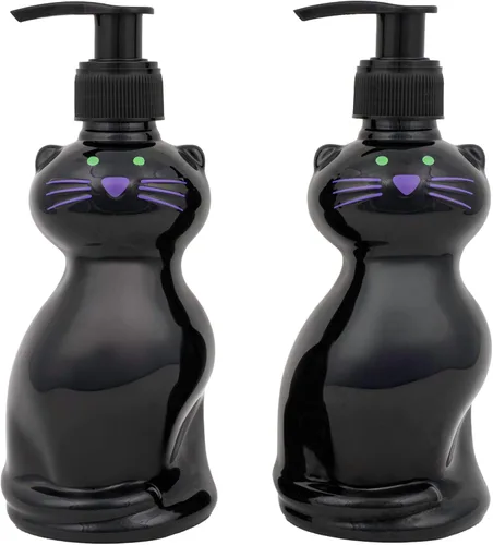 Miniatura 11 de Simple Pleasures Paquete de 3 dispensadores de jabón líquido para manos con aroma a gato, fantasma y calabaza, para otoño y Halloween, novedosos