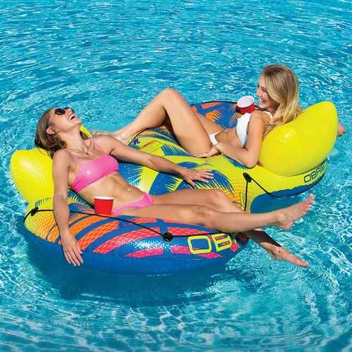 Miniatura 4 de O'Brien Deluxe Double Rider - Flotador doble para dos personas, grande