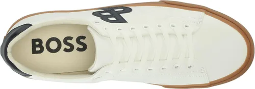 Miniatura 5 de BOSS Zapatos deportivos de piel con logotipo doble B para hombre