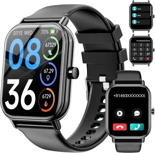 Reloj inteligente para hombre, 1.811 in con respuesta/hacer llamadas/más de 120 modos deportivos/IP68 impermeable, rastreador de actividad física