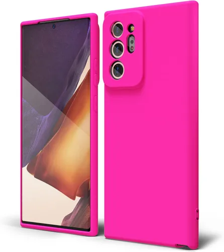 Miniatura 38 de oakxco Funda para teléfono Samsung Galaxy Note 20 Ultra de silicona líquida, bonita funda delgada y fina de goma suave TPU lisa y suave de gel