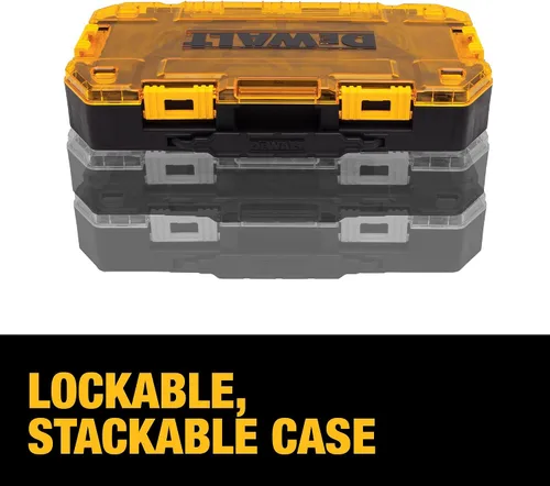 Miniatura 5 de DEWALT Tough Box 8 PC SAE Juego de llaves combinadas de trinquete