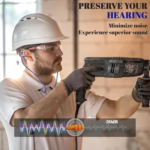 Miniatura 2 de Auriculares Bluetooth con banda para el cuello, auriculares inalámbricos de trabajo con reducción de ruido con batería de 20 horas, auriculares