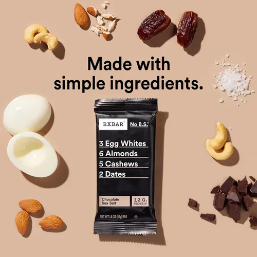 Miniatura 6 de RXBAR Barras de proteínas, barras de aperitivos, paquete variado (12 unidades)