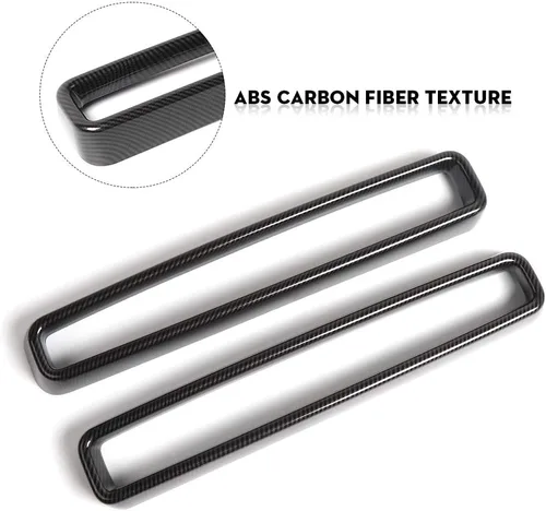 Miniatura 4 de JeCar Insertos de Parrilla ABS Kit de Embellecedores de Cubierta de Parrilla Accesorios Exteriores Compatibles con Dodge Challenger 2015-2023