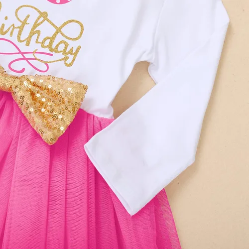 Miniatura 6 de Traje de ratón para niña, 1, 2, 3 cumpleaños, vestido de ratón, falda tutú de lunares, ropa de manga larga para sesión de fotos