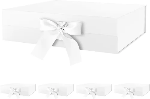 Miniatura 13 de HAPPY POTATO Caja de regalo grande con tapa y cinta, caja de propuesta de padrino, caja de regalo magnética para regalos