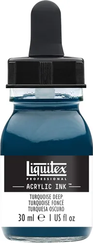Miniatura 31 de Liquitex - Pintura acrílica profesional INK! Jarro de 1 onza, color blanco de titanio Bronce Rico Iridiscente