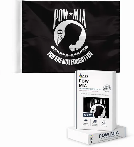 Miniatura 15 de AGAS - Bandera militar de motocicleta de la Marina de los Estados Unidos de 6 x 9 pulgadas, impresa de doble cara en poliéster de punto duradero