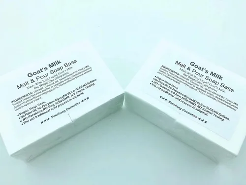 通用 Base de jabón para derretir y verter leche de cabra de 2 libras, fácil de derretir y verter, natural, orgánico, base de jabón vegano, sin