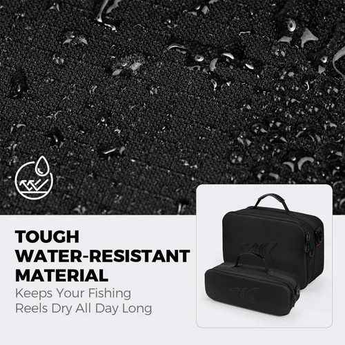 Miniatura 6 de KastKing Estuche para Carrete de Pesca Mediano y Grande, Almacenamiento Personalizable, Diseño de Divisor Interno a Prueba de Golpes, Sistema