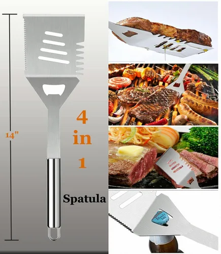 Miniatura 4 de MUJUZE - Accesorios para parrilla, regalos de barbacoa para hombres, juegos de parrilla para papá, accesorios de barbacoa con delantal para papá