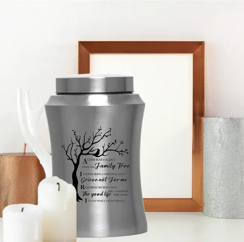 Miniatura 2 de Urna decorativa de cremación para cenizas humanas, grande de hasta 220 libras, urna funeraria decorativa de memoria grande para cenizas masculinas
