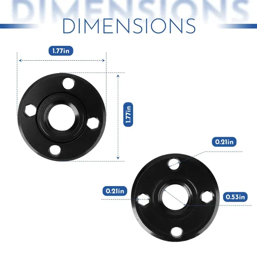 Miniatura 3 de N134467 tuerca de la amoladora angular compatible DCG414B, DCG413B, DWE402, DCG418X1, DCG414, 5/8-11 amoladora angular Piezas de repuesto de tuercas