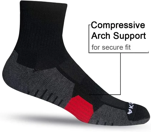 Miniatura 3 de AKOENY Calcetines tobilleros atléticos para correr para hombre (6 pares)