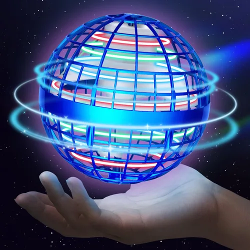 Sosuy Bola de orbe voladora 2026 para niños, mágico, hover cósmico, boomerang, espacio, flotante, mini drone giratorio a mano, juguetes de Navidad