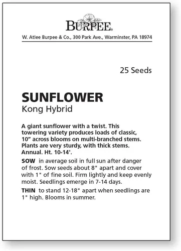 Miniatura 2 de Burpee Semillas de girasol crimson blaze sobre con 30 semillas