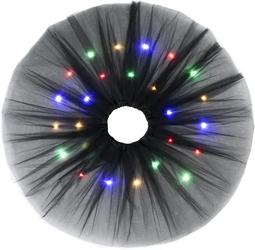 Miniatura 4 de Tutús iluminado de 3 capas para mujer, falda tutú LED para adultos y adolescentes, falda clásica elástica de ballet, disfraz de fiesta brillante