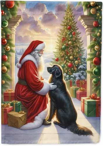 Miniatura 46 de Caroline's Treasures DAC4159CHF - Bandera de casa de Husky siberiano y Papá Noel para porche, grande, para colgar en la pared, poliéster