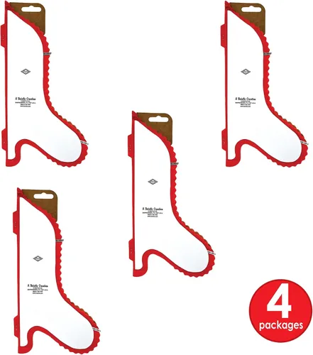 Miniatura 5 de Beistle Campanas de papel de seda de panal de abeja, 4 piezas, decoraciones de Navidad, suministros de fiesta de invierno, 12 pulgadas, rojo/verde