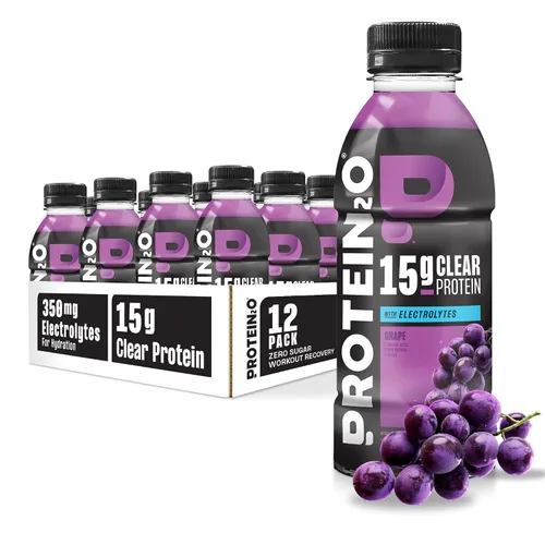 Miniatura 8 de Protein2o - Bebida a base de agua con infusión de 15 gramos de proteína de suero, sabor cereza, botella de 16.9 oz (paquete de 12)