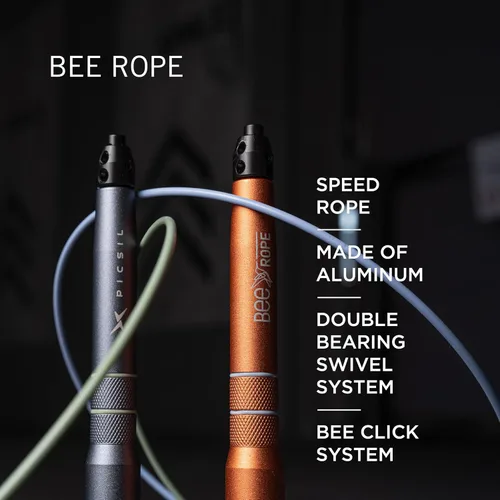 Miniatura 2 de PICSIL - Cuerda de saltar de alta velocidad BEE Sistema de aluminio y doble rodamiento Autoajustable para entrenamiento cruzado, boxeo y fitness