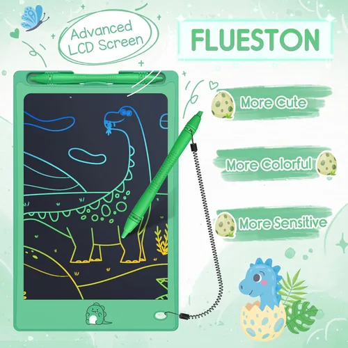 Miniatura 2 de FLUESTON Juguetes Tableta LCD de Escritura para Niños Pequeños, Juguetes para Niños y Niñas de 3, 4, 5, 6, 7, 8 Años, 8.8 Pulgadas, 1 Unidad en 1