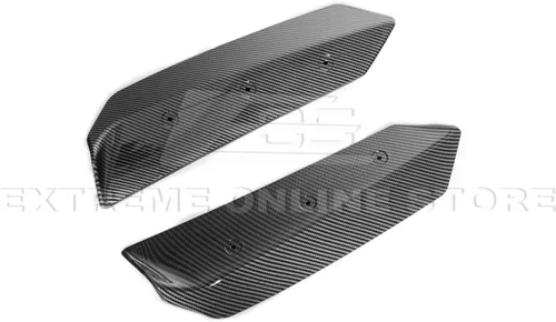 Miniatura 7 de Repuesto para modelos Chevrolet Corvette C8 2020 Par de mimbres adicionales de alerón de tapa trasera de maletero estilo Z51