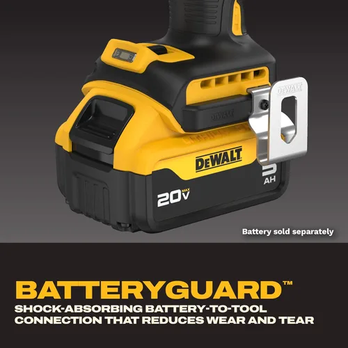 Miniatura 6 de DEWALT Llave de impacto inalámbrica de 20 V MAX, pistola de impacto de 1/2, alto par de 4 velocidades con yunque de anillo de cerdo y luz LED, motor