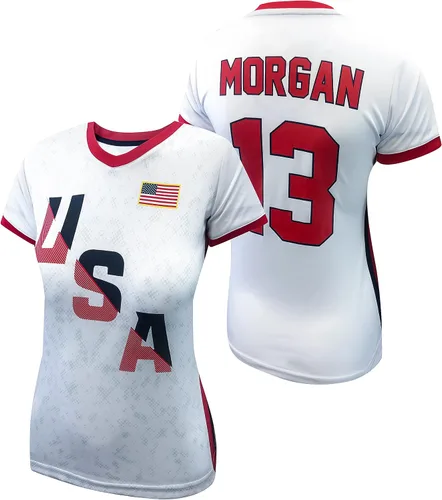 Miniatura 4 de Icon Sports USWNTPA Players Assn T-Shirt - Women’s Jersey Inspired Game Day Shirt Official Olympic Soccer Team Tee Top