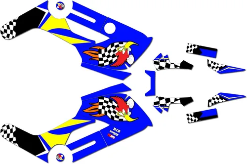 Kit de gráficos para Honda NAVI (2016-2022) Serie Pecker Azul 09 Mil – Calcomanías de motocicleta Dirt Pit Bike, calcomanías automotrices de