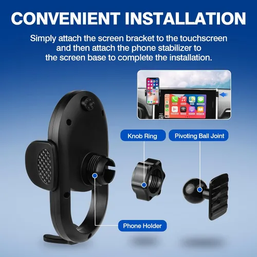 Miniatura 7 de Autorder Soporte de teléfono para automóvil para Accesorios Toyota RAV4 2019-2025 Montaje de Teléfono pantalla de 7/8 pulgadas Soportes de teléfono