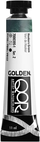 Miniatura 21 de GOLDEN QoR Acuarelas para artistas, Azul cobalto y teja, tubo de 11 ml, pintura profesional de acuarela, semiopaca Verde azulado cobalto