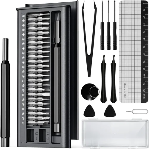 Juego de destornilladores de precisión 38 en 1, mini kit de herramientas de reparación profesional para teléfono, computadora, reloj, laptop, PS5,