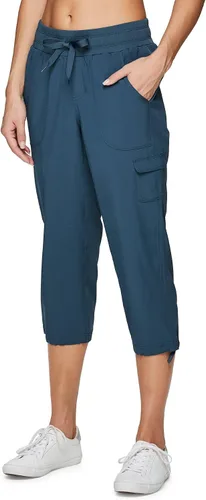 Miniatura 7 de RBX - Pantalón capri deportivo con cordón,ligero, con bolsillos y estilo cargo, para mujer