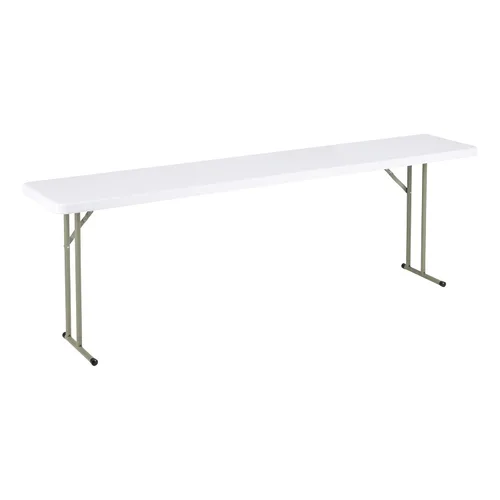 Miniatura 19 de Norwood Commercial Furniture Mesa de entrenamiento plegable para interiores y exteriores, de 5 pies, rectangular, de plástico moldeado por soplado