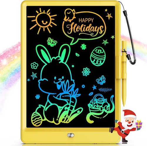 Miniatura 27 de Bravokids Juguetes para niñas y niños de 3 a 6 años, tableta de escritura LCD tablero de dibujo de 10 pulgadas, almohadillas de dibujo electrónicas