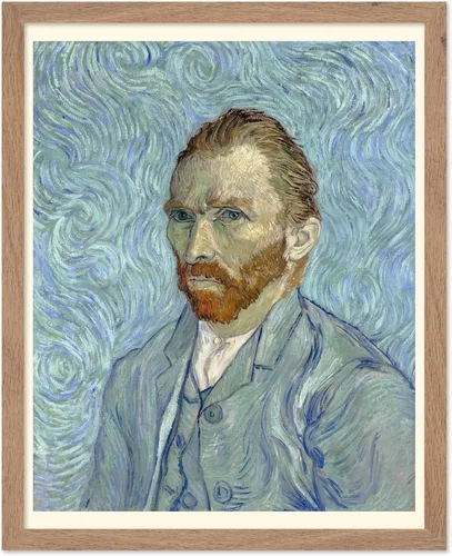 Miniatura 77 de Poster Master Póster clásico de Van Gogh, impresión impresionista vintage, regalo para artista, pintor, autorretrato, sombrero de paja, dibujo