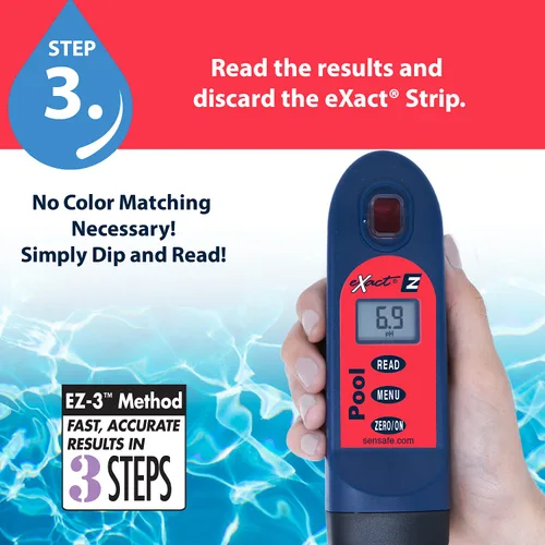 Miniatura 7 de ITS 486201 Pool Exact EZ Photometer - Kit de prueba de agua de piscina digital de entrada - 6 pruebas cada uno