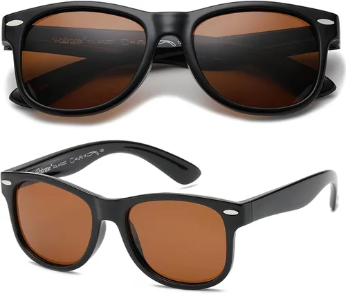 Miniatura 20 de PolarSpex - Lentes de sol para niños pequeños con protección UV – Lentes de sol polarizados irrompibles para niños y niñas de 2 a 8 años con estuche