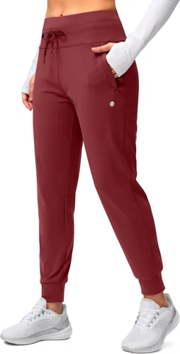 Miniatura 53 de G Gradual Pantalones deportivos con forro polar para mujer, de cintura alta, resistentes al agua, térmicos, para invierno, correr, senderismo