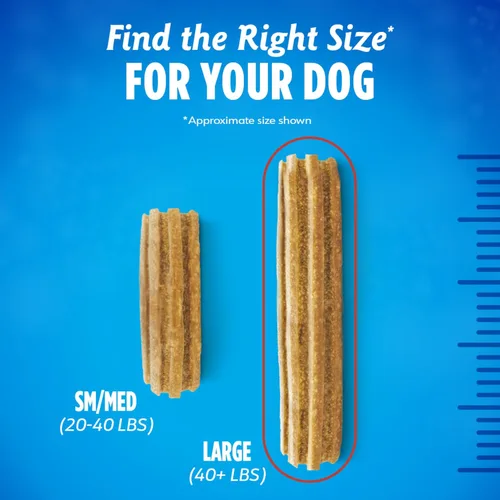 Miniatura 7 de DentaLife Plus - Golosinas de apoyo digestivo para perros grandes de 40 libras en adelante, limpia los dientes, refresca el aliento y apoya el sabor