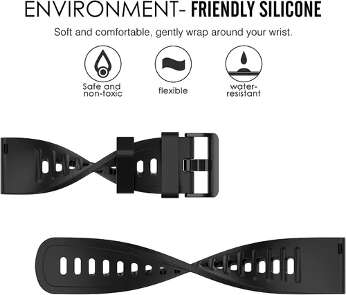 Miniatura 3 de QGHXO Banda para Amazfit GTS 4/4 Mini/3/2/2e/ GTR Mini/GTR 1.654 in/Active, Banda de repuesto de silicona suave para Amazfit Bip 3/3 Pro/U Pro/S